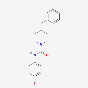 molecular formula C19H21FN2O B5501017 4-苄基-N-(4-氟苯基)-1-哌啶甲酰胺 