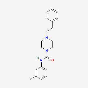 molecular formula C20H25N3O B5501062 N-(3-methylphenyl)-4-(2-phenylethyl)-1-piperazinecarboxamide 