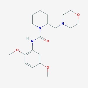 molecular formula C19H29N3O4 B5501074 N-(2,5-dimethoxyphenyl)-2-(4-morpholinylmethyl)-1-piperidinecarboxamide 