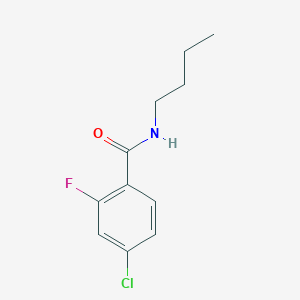 molecular formula C11H13ClFNO B5501123 N-butyl-4-chloro-2-fluorobenzamide 