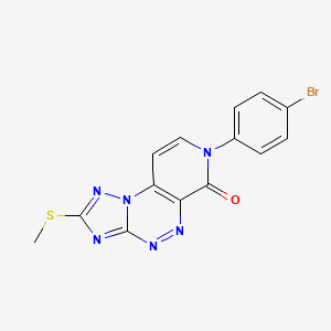 7-(4-bromophenyl)-2-(methylthio)pyrido[4,3-e][1,2,4]triazolo[5,1-c][1,2,4]triazin-6(7H)-one
