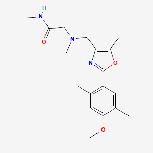 N~2~-{[2-(4-methoxy-2,5-dimethylphenyl)-5-methyl-1,3-oxazol-4-yl]methyl}-N~1~,N~2~-dimethylglycinamide