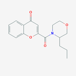 molecular formula C17H19NO4 B5501308 2-[(3-propylmorpholin-4-yl)carbonyl]-4H-chromen-4-one 