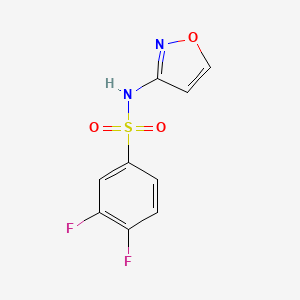 molecular formula C9H6F2N2O3S B5501332 3,4-difluoro-N-3-isoxazolylbenzenesulfonamide 