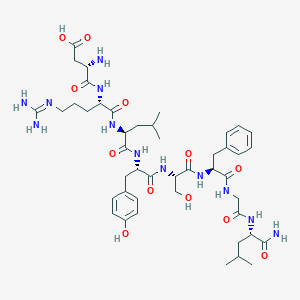 molecular formula C₄₅H₆₈N₁₂O₁₂ B550140 Allatostatin IV CAS No. 123338-13-6