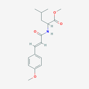 molecular formula C17H23NO4 B5501435 methyl N-[3-(4-methoxyphenyl)acryloyl]leucinate 