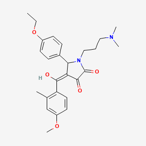 1-[3-(dimethylamino)propyl]-5-(4-ethoxyphenyl)-3-hydroxy-4-(4-methoxy-2-methylbenzoyl)-1,5-dihydro-2H-pyrrol-2-one
