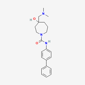N-4-biphenylyl-4-[(dimethylamino)methyl]-4-hydroxy-1-azepanecarboxamide