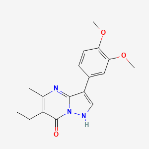 3-(3,4-dimethoxyphenyl)-6-ethyl-5-methylpyrazolo[1,5-a]pyrimidin-7(4H)-one