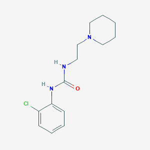 molecular formula C14H20ClN3O B5501599 N-(2-氯苯基)-N'-[2-(1-哌啶基)乙基]脲 