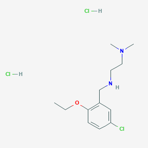 molecular formula C13H23Cl3N2O B5501665 N'-(5-氯-2-乙氧基苄基)-N,N-二甲基-1,2-乙二胺二盐酸盐 