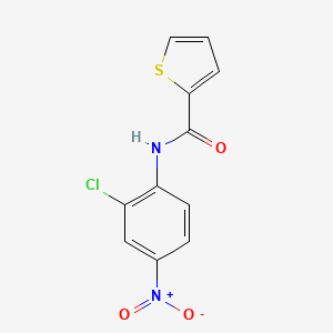 molecular formula C11H7ClN2O3S B5501679 N-(2-chloro-4-nitrophenyl)-2-thiophenecarboxamide 