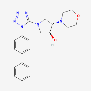 (3S*,4S*)-1-[1-(4-biphenylyl)-1H-tetrazol-5-yl]-4-(4-morpholinyl)-3-pyrrolidinol