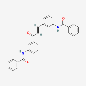 molecular formula C29H22N2O3 B5501731 N,N'-[(3-oxo-1-propene-1,3-diyl)di-3,1-phenylene]dibenzamide 