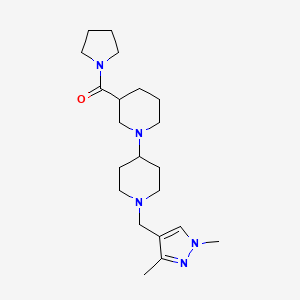1'-[(1,3-dimethyl-1H-pyrazol-4-yl)methyl]-3-(pyrrolidin-1-ylcarbonyl)-1,4'-bipiperidine