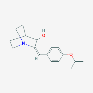 molecular formula C17H23NO2 B5501806 2-(4-异丙氧基亚苄基)奎宁环-3-醇 
