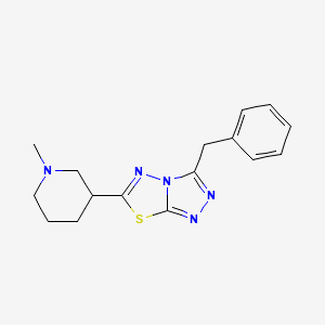 molecular formula C16H19N5S B5501830 3-benzyl-6-(1-methylpiperidin-3-yl)[1,2,4]triazolo[3,4-b][1,3,4]thiadiazole 