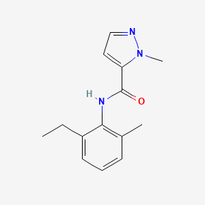 molecular formula C14H17N3O B5501851 N-(2-ethyl-6-methylphenyl)-1-methyl-1H-pyrazole-5-carboxamide 