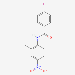 molecular formula C14H11FN2O3 B5501878 4-fluoro-N-(2-methyl-4-nitrophenyl)benzamide CAS No. 306743-50-0
