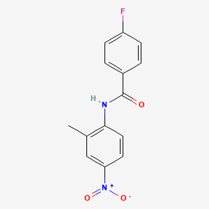 molecular formula C14H11FN2O3 B5501878 4-氟-N-(2-甲基-4-硝基苯基)苯甲酰胺 CAS No. 306743-50-0