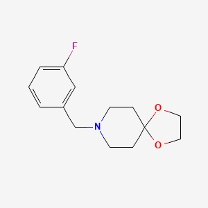 molecular formula C14H18FNO2 B5501891 8-(3-fluorobenzyl)-1,4-dioxa-8-azaspiro[4.5]decane CAS No. 155868-52-3