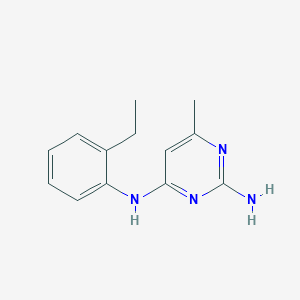 molecular formula C13H16N4 B5501906 N~4~-(2-ethylphenyl)-6-methyl-2,4-pyrimidinediamine 