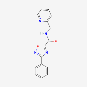 3-phenyl-N-(2-pyridinylmethyl)-1,2,4-oxadiazole-5-carboxamide