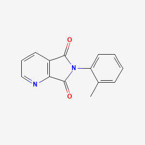 molecular formula C14H10N2O2 B5501973 6-(2-甲基苯基)-5H-吡咯并[3,4-b]吡啶-5,7(6H)-二酮 