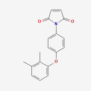 molecular formula C18H15NO3 B5501977 1-[4-(2,3-二甲基苯氧基)苯基]-1H-吡咯-2,5-二酮 