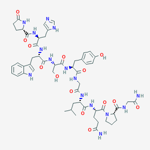 molecular formula C₅₄H₇₁N₁₅O₁₄ B550199 LHRH, Gln(8)- CAS No. 47922-48-5