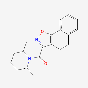 3-[(2,6-dimethyl-1-piperidinyl)carbonyl]-4,5-dihydronaphtho[2,1-d]isoxazole