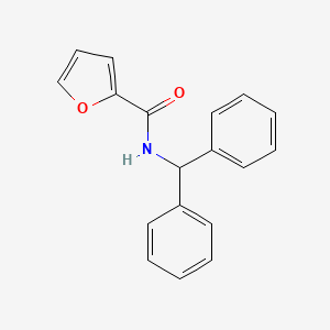 molecular formula C18H15NO2 B5502047 N-(二苯甲基)-2-呋喃酰胺 
