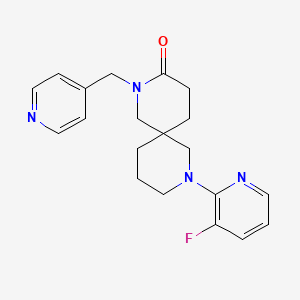 8-(3-fluoro-2-pyridinyl)-2-(4-pyridinylmethyl)-2,8-diazaspiro[5.5]undecan-3-one