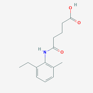 molecular formula C14H19NO3 B5502222 5-[(2-ethyl-6-methylphenyl)amino]-5-oxopentanoic acid 