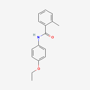 molecular formula C16H17NO2 B5502292 N-(4-乙氧苯基)-2-甲基苯甲酰胺 CAS No. 5357-81-3