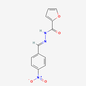 molecular formula C12H9N3O4 B5502303 N'-(4-nitrobenzylidene)-2-furohydrazide 