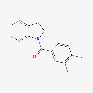 molecular formula C17H17NO B5502402 1-(3,4-二甲基苯甲酰)吲哚啉 