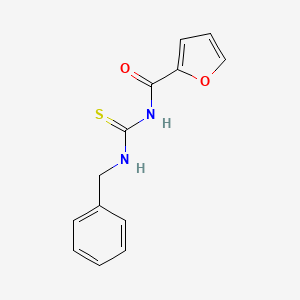 molecular formula C13H12N2O2S B5502412 N-[(benzylamino)carbonothioyl]-2-furamide 