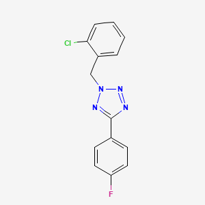 molecular formula C14H10ClFN4 B5502445 2-(2-chlorobenzyl)-5-(4-fluorophenyl)-2H-tetrazole 