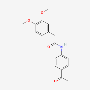 N-(4-acetylphenyl)-2-(3,4-dimethoxyphenyl)acetamide