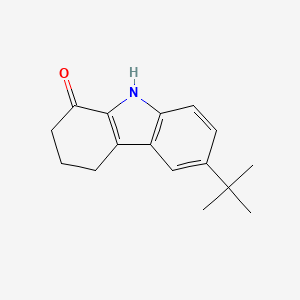 molecular formula C16H19NO B5502562 6-叔丁基-2,3,4,9-四氢-1H-咔唑-1-酮 CAS No. 331760-81-7