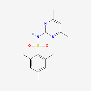 molecular formula C15H19N3O2S B5502582 N-(4,6-dimethyl-2-pyrimidinyl)-2,4,6-trimethylbenzenesulfonamide 