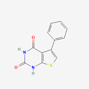 molecular formula C12H8N2O2S B5502700 5-phenylthieno[2,3-d]pyrimidine-2,4(1H,3H)-dione 