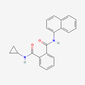 molecular formula C21H18N2O2 B5502726 N-环丙基-N'-1-萘基邻苯二甲酰胺 