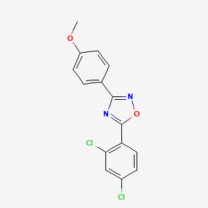 5-(2,4-dichlorophenyl)-3-(4-methoxyphenyl)-1,2,4-oxadiazole