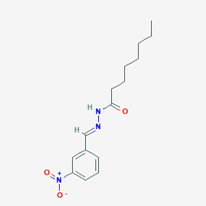 molecular formula C15H21N3O3 B5502835 N'-(3-nitrobenzylidene)octanohydrazide 