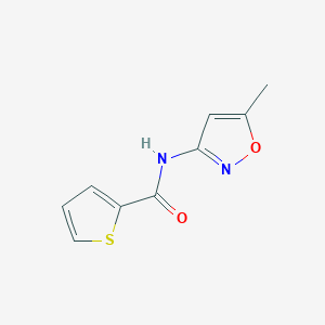 molecular formula C9H8N2O2S B5502881 N-(5-甲基-3-异恶唑基)-2-噻吩甲酰胺 CAS No. 313516-31-3