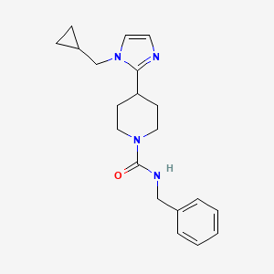N-benzyl-4-[1-(cyclopropylmethyl)-1H-imidazol-2-yl]-1-piperidinecarboxamide