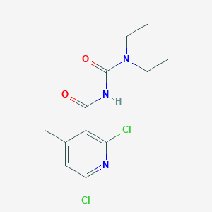 molecular formula C12H15Cl2N3O2 B5502903 2,6-二氯-N-[(二乙氨基)羰基]-4-甲基烟酰胺 