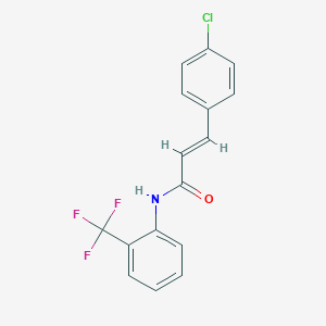 3-(4-chlorophenyl)-N-[2-(trifluoromethyl)phenyl]acrylamide